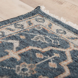 Rizzy Centra CET724 Blue Area Rug Corner shot