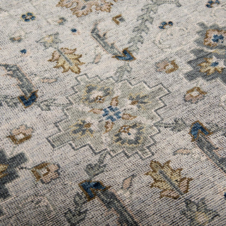 Rizzy Centra CET725 Gray / Blue Area Rug Corner Image