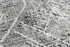 Rizzy Couture CUT111 Black / Ivory Area Rug Corner Image