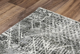 Rizzy Couture CUT111 Black / Ivory Area Rug Angle Image