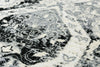 Rizzy Couture CUT112 Ivory / Black Area Rug Corner Image