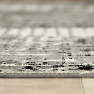 Rizzy Couture CUT115 Gray / Black Area Rug Edge Image