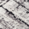 Rizzy Couture CUT117 Black / Ivory Area Rug Corner Image