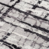 Rizzy Couture CUT117 Black / Ivory Area Rug Angle Image