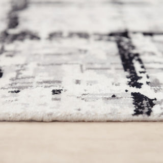 Rizzy Couture CUT117 Black / Ivory Area Rug Edge Image