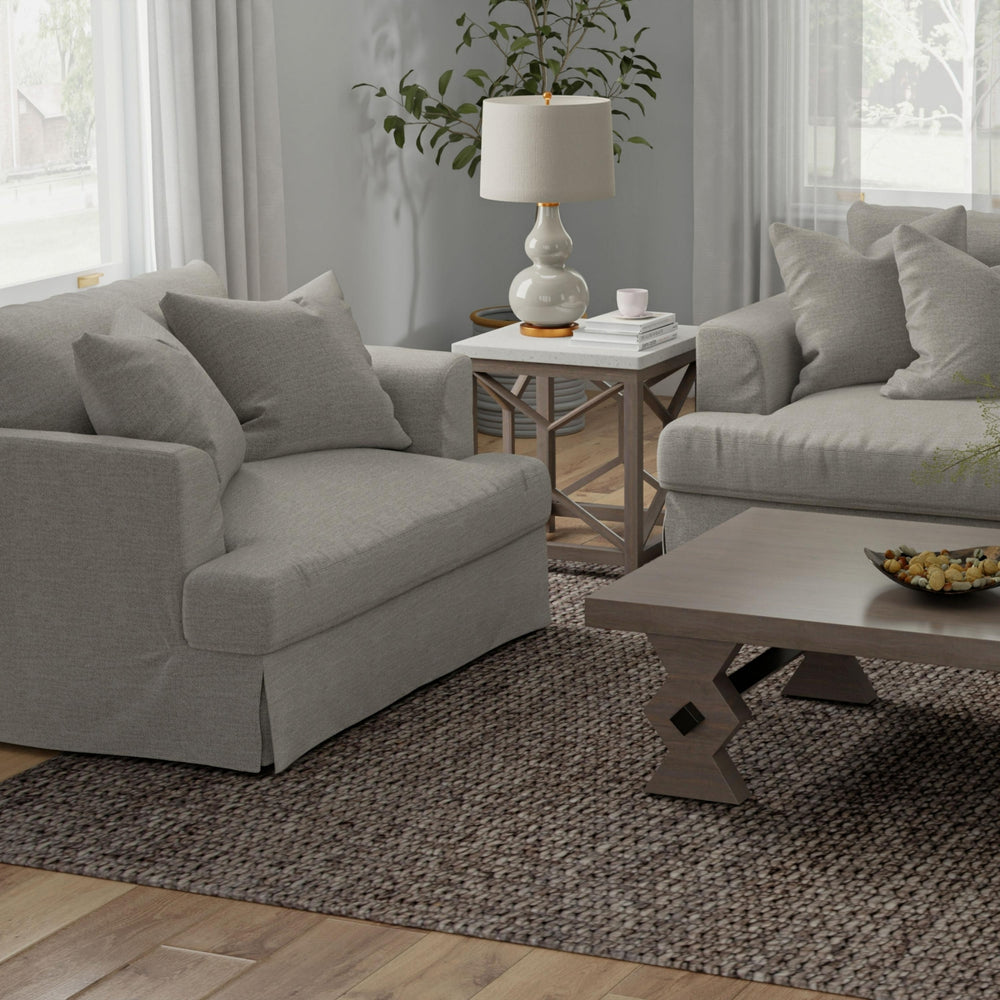 Rizzy Cozy CZY111 Brown Area Rug Room Image Feature