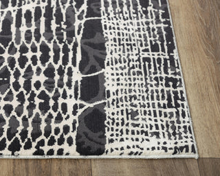 Rizzy Emerge EMG926 Beige / Black Area Rug Detail Image