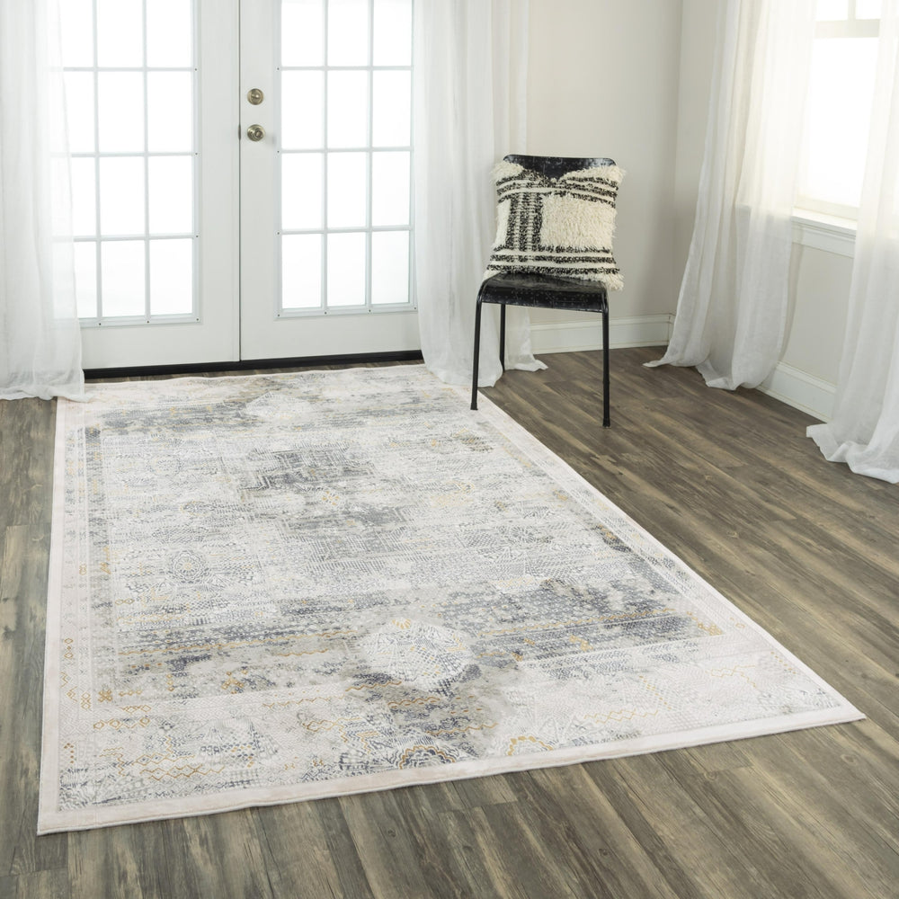 Rizzy Emerge EMG927 Stone / Beige Area Rug Room Image Feature