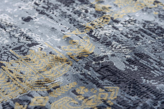 Rizzy Emerge EMG928 Gray / Black Area Rug Corner Image
