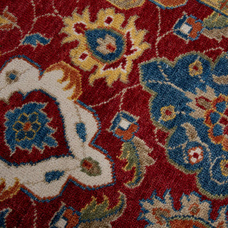 Rizzy Envision ENV801 Red / Blue Area Rug Corner Image