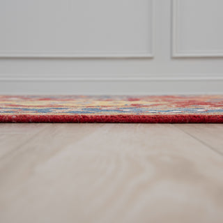 Rizzy Envision ENV801 Red / Blue Area Rug Edge Image