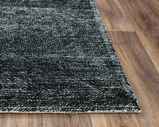 Rizzy Etchings ETC101 Black Area Rug Detail Image