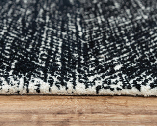 Rizzy Etchings ETC101 Black Area Rug Edge Image