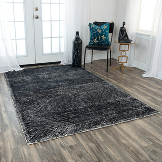 Rizzy Etchings ETC101 Black Area Rug Room Image Feature