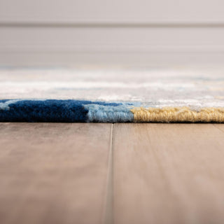 Rizzy Evolution EVO443 Gray / Burgundy Area Rug Edge Image
