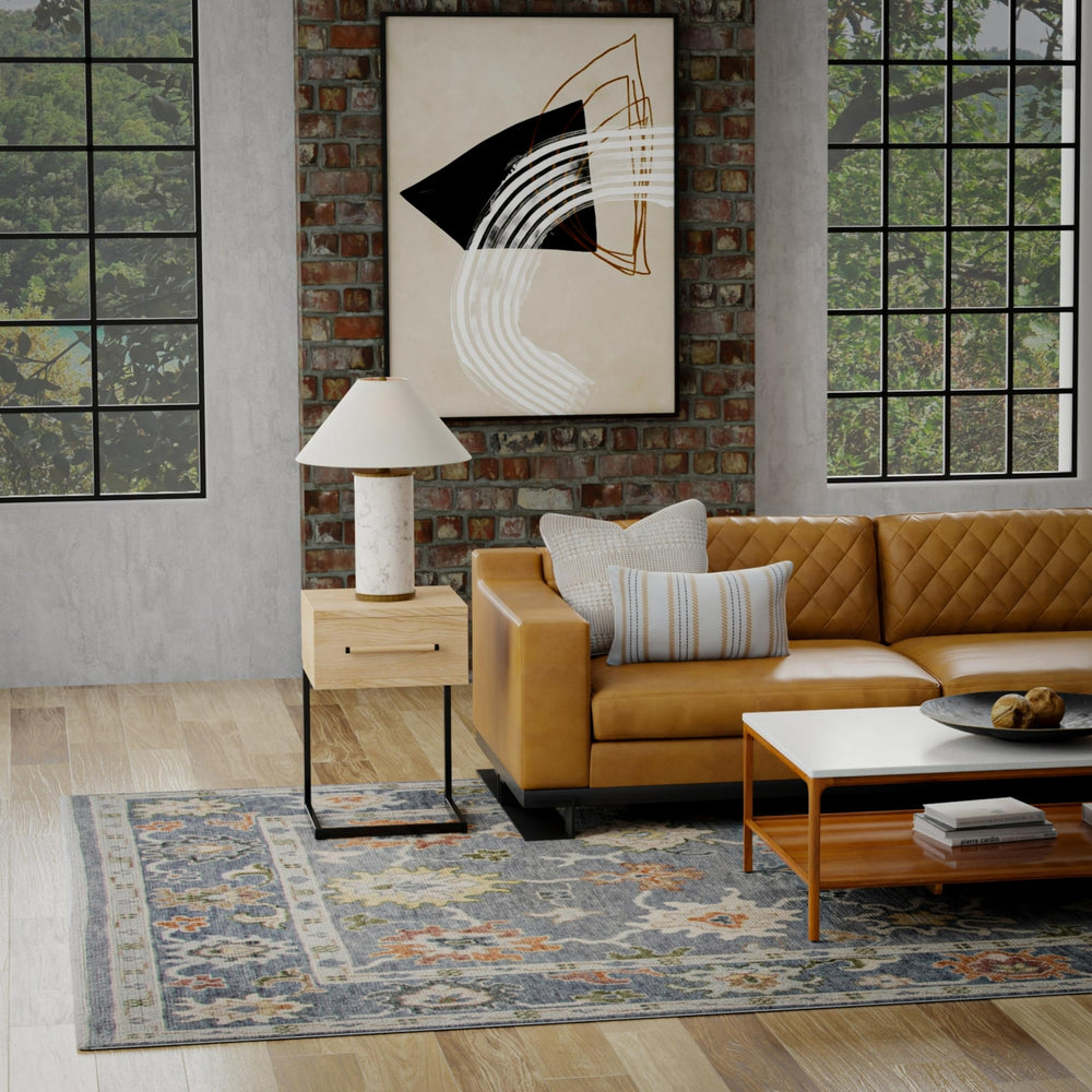 Rizzy Hallmark HAL665 Gray / Dark Area Rug Room Image Feature