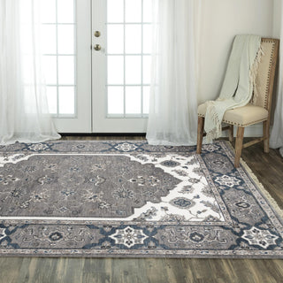 Rizzy Historia HIS755 Gray / Ivory Area Rug Room Image Feature