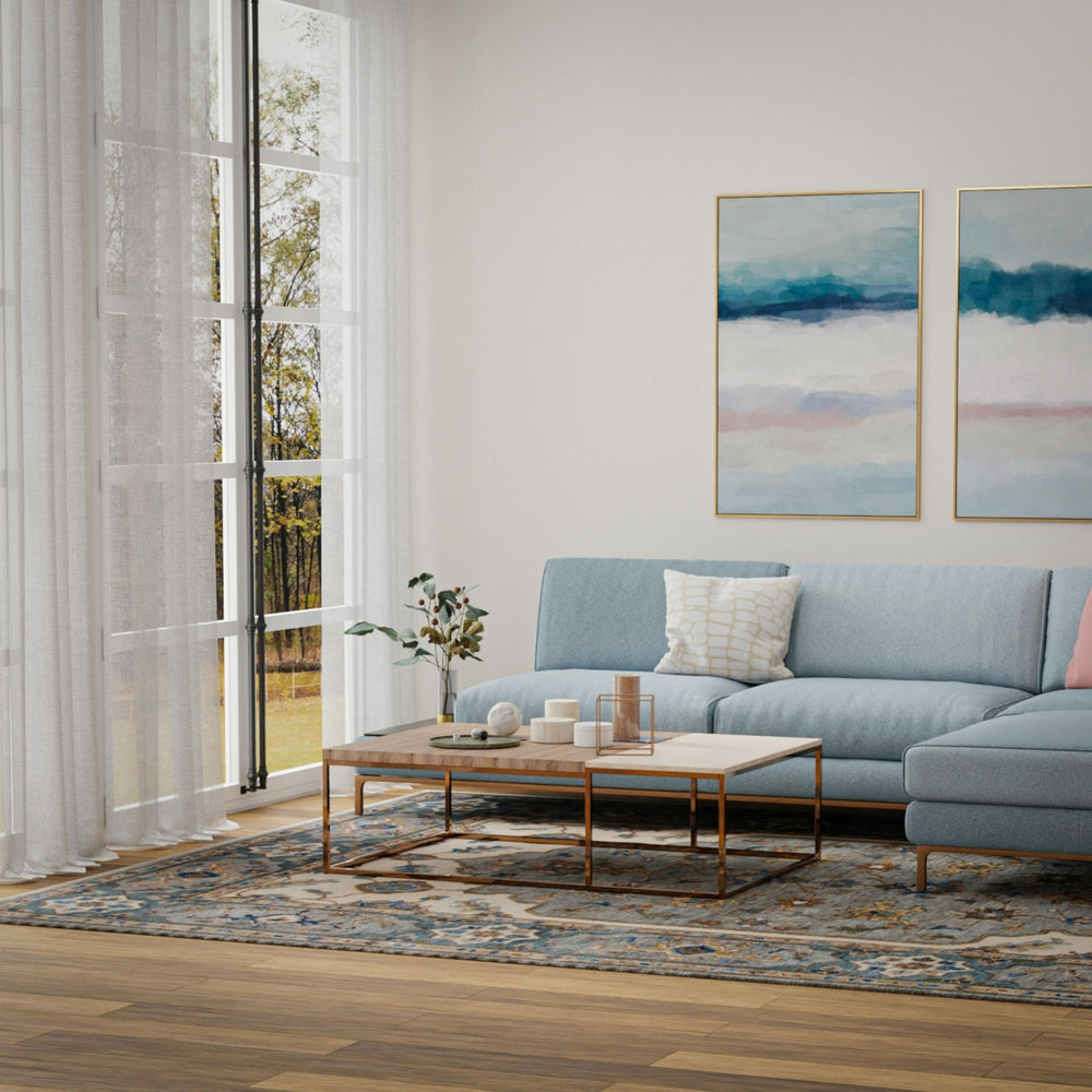 Rizzy Historia HIS856 Beige / Gray Area Rug Room Image Feature