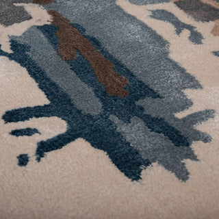 Rizzy Kinetic KIN532 Blue Area Rug Corner Image