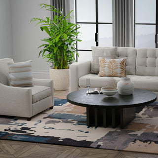 Rizzy Kinetic KIN532 Blue Area Rug Room Image Feature