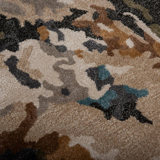 Rizzy Kinetic KIN534 Tan / Multi Area Rug Corner Image