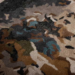 Rizzy Kinetic KIN534 Tan / Multi Area Rug Angle Image