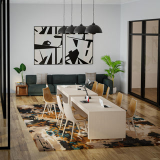 Rizzy Kinetic KIN534 Tan / Multi Area Rug Room Image Feature