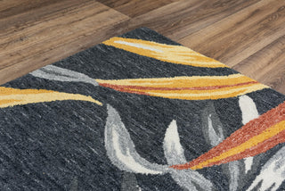 Rizzy Miramar MIR969 Charcoal Area Rug Angle Image