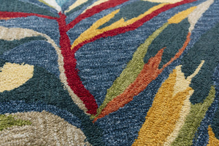 Rizzy Miramar MIR971 Dark Blue Area Rug Corner Image