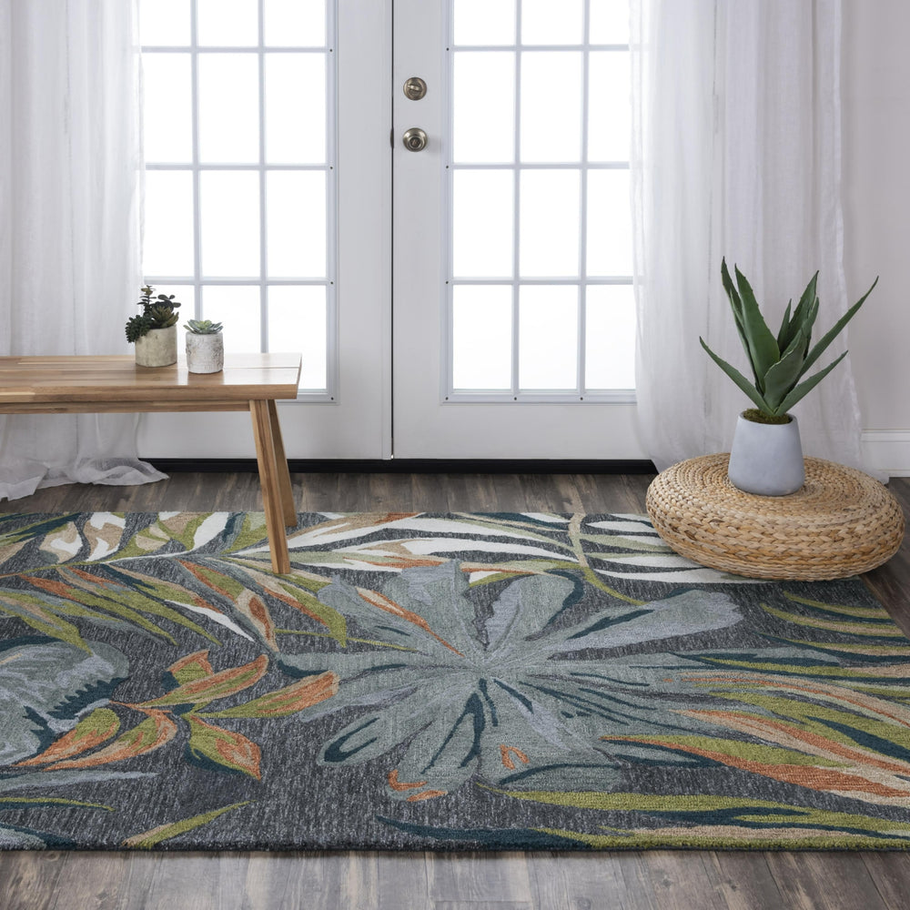 Rizzy Miramar MIR972 Charcoal Area Rug Room Image Feature