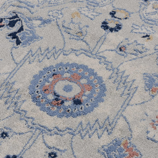 Rizzy Marquise MRQ848 Light Blue Area Rug Corner Image