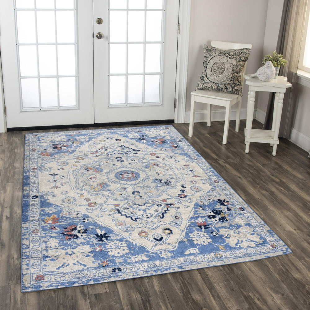 Rizzy Marquise MRQ848 Light Blue Area Rug Room Image Feature