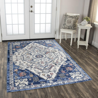 Rizzy Marquise MRQ850 Blue Area Rug Room Image Feature