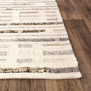Rizzy Nova NVA945 Silver / Ivory Area Rug Detail Image