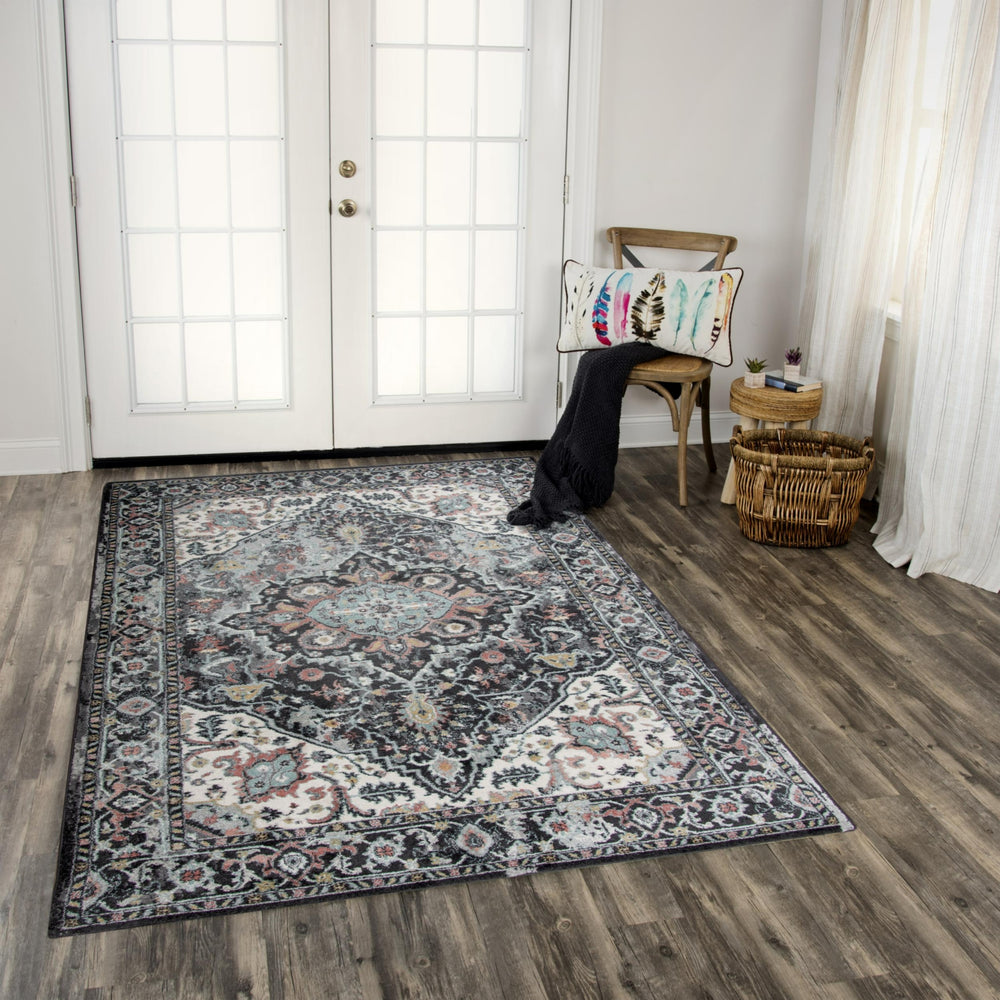 Rizzy Odyssey ODY839 Charcoal Area Rug Room Image Feature