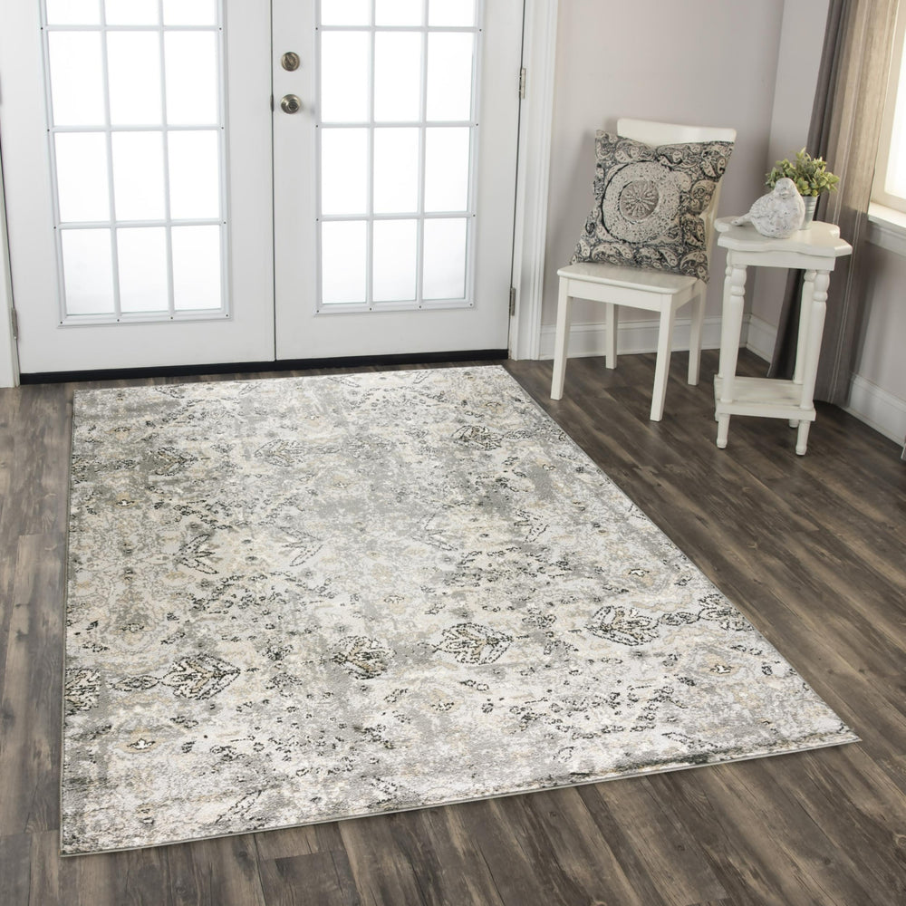 Rizzy Palace PLC859 Dark Gray Area Rug Room Image Feature