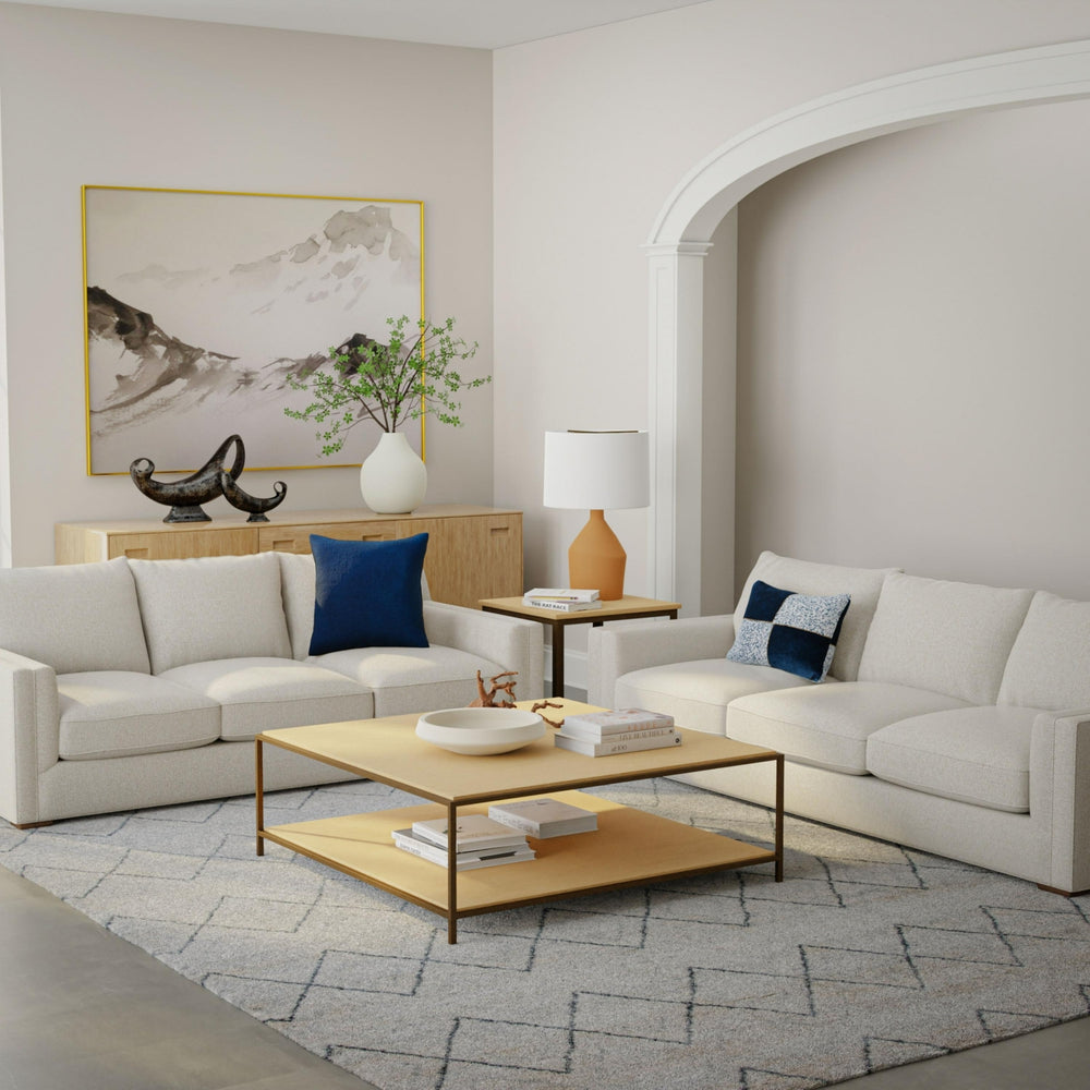 Rizzy Posh PSH001 White / Gray Area Rug Room Image Feature