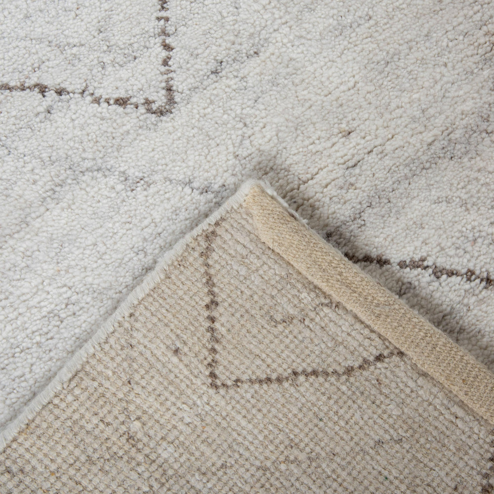 Rizzy Posh PSH002 White / Brown Area Rug Room Image Feature