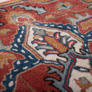 Rizzy Sapphire SAH449 Red / Blue Area Rug Angle Image