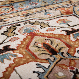 Rizzy Sapphire SAH450 Beige / Blue Area Rug Angle Image