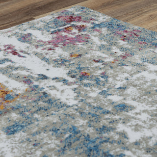 Rizzy Signature SGN698 Gray / Blue Area Rug Angle Image