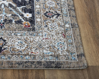 Rizzy Signature SGN771 Dark Gray Area Rug Detail Image