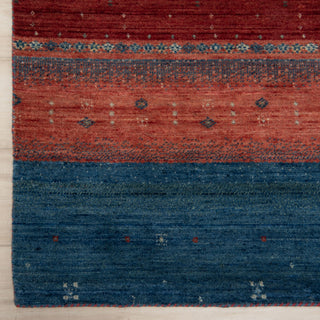 Rizzy Spectrum SPT209 Blue Area Rug Detail Edges