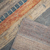 Rizzy Spectrum SPT212 Gray Area Rug Backing Closeup Edge