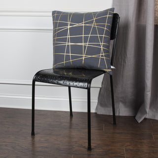 Rizzy Pillows T11963 Grey/ Gold Metallic by Rachel Kate Edge Image
