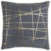 Rizzy Pillows T11963 Grey/ Gold Metallic by Rachel Kate main image