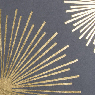 Rizzy Pillows T11964 Grey/ Metallic Gold by Rachel Kate Corner Image
