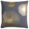 Rizzy Pillows T11964 Grey/ Metallic Gold by Rachel Kate main image