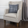 Rizzy Pillows T11966 Grey/ Metallic Silver by Rachel Kate Edge Image