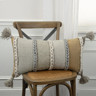 Rizzy Pillows T15183 Natural Edge Image